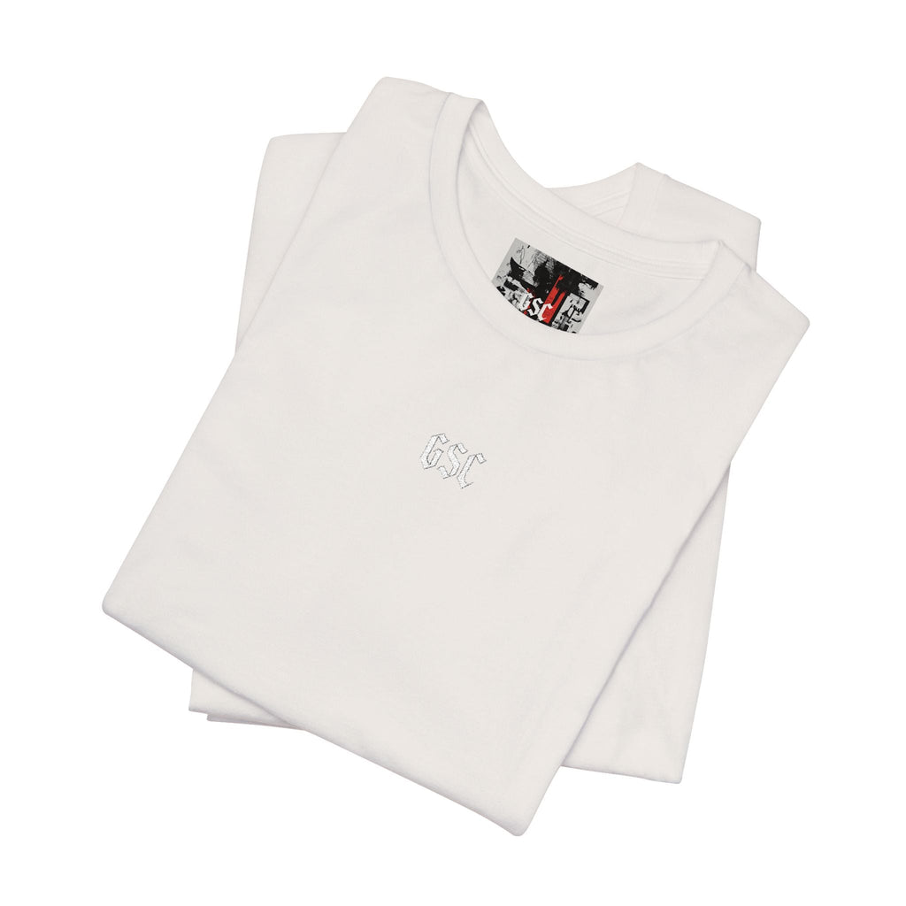 Tee.06 — Flag embroidery on the sleeve and Logo on the chest - GSC Studio Product