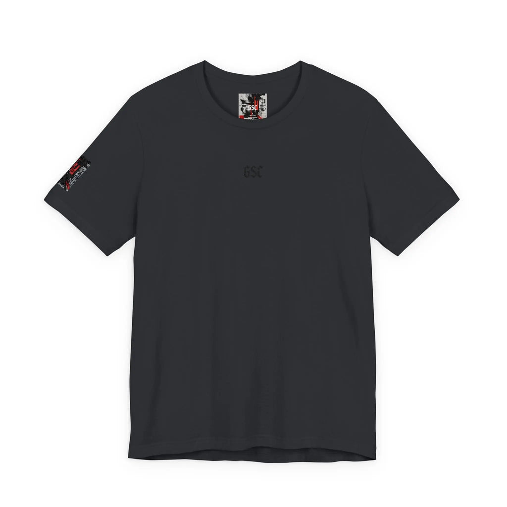 Tee.05 — Flag embroidery on sleeve and Logo on chest - GSC Studio Product - Abbigliamento Streetwear
